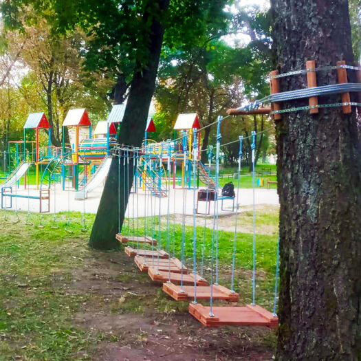 Верёвочный парк в городе Путивль, Сумская область