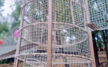 Dziecięcy centrum zabaw z areną trampolinową – Projekt 2406-3-15 Dziecięcy park linowy z „Uljami” – Wykonanie i montaż od MIRTA – Projekt 2406-3-15