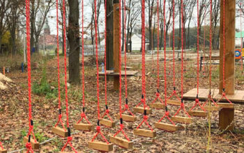 Dziecięcy park siatkowy z "Ulem" – Projektowanie, wykonanie, montaż – Projekt 2406-1-17