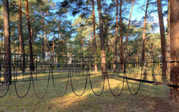Dziecięcy park linowy "Małpi Gaj" – Wykonanie i montaż od MIRTA – Projekt 2406-1-13